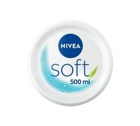 NIVEA Soft Moisturising Cream (500ml) A Moisturising Cream Face Body Hands Vitamin E Jojoba Oil Hand Cream Moisturises Deeply All-Purpose Day Cream