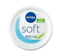 NIVEA Soft Moisturising Cream (500ml), A Moisturising Cream for Face, Body and Hands with Vitamin E and Jojoba Oil, Hand Cream Moisturises Deeply, All-Purpose Day Cream, 500 ml (Pack of 1) white