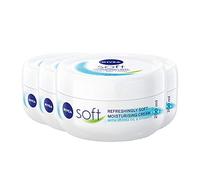 NIVEA Soft Pack of 4 (4 x 200ml), A Moisturising Cream for Face, Body and Hands with Vitamin E and Jojoba Oil, Intensive Everyday Moisturiser