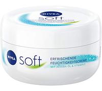 NIVEA Soft Refreshing Moisturising Cream (200 ml), Nourishing Soft Cream with Vitamin E and Jojoba Oil, Fast Absorbing Skin Cream