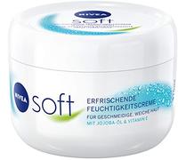 NIVEA Soft Refreshing Moisturising Cream (375 ml), Nourishing Soft Cream with Vitamin E and Jojoba Oil, Fast Absorbing Skin Cream