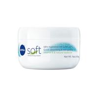 NIVEA Soft Refreshingly Soft Cream for Face, Hand and Body, 16 OZ | Moisturizer Enriched with Jojoba Oil and Vitamin E