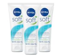 NIVEA Soft Refreshingly Soft Moisturizing Cream, Multipack, 3 x 2.6 OZ | Face, Hand and Body Moisturizer Enriched with Jojoba Oil and Vitamin E