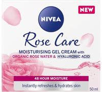 NIVEA Soft Rose 24h Day Cream (50 ml), Face Care with Rose Water and Hyaluron, Light Gel Face Cream for Smooth Delicate Skin, Moisturising Cream