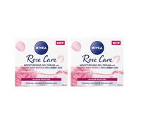 NIVEA Soft Rose 24h Day Cream (50 ml), Face Care with Rose Water and Hyaluron, Light Gel Face Cream for Smooth Delicate Skin, Moisturising Cream (Pac