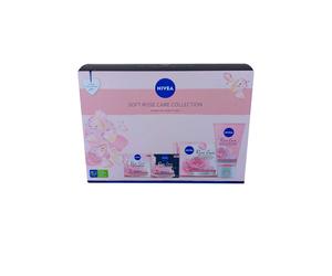 Nivea Soft Rose Care Body Pamper Skincare Set Day Cream, Night Cream, MU Remove, Wash