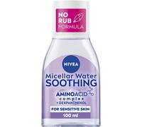 NIVEA Soothing Micellar Water (100ml), Perfume-Free Skin Cleanser and Make-up Remover with Amino Acid Complex + Dexpanthenol, Gently Cleanses and Hydrates with 0% Residue