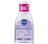 NIVEA Soothing Micellar Water, Micellar Cleansing Water for Sensitive Skin, Fragrance-Free Facial Toner with Dexpanthenol and Amino Acid Complex, Moisturising Facial Cleansing (100 ml)