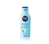 NIVEA SUN After Sun Moisturising Soothing Lotion (400 ml), Cooling Moisturiser with Aloe Vera, Naturally Soothing After Sun Care with 24-Hour Effecti