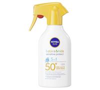 NIVEA SUN Babies & Kids Sensitive Protect SPF 50+ Sun Gun (1 x 270ml), Ultra Water Resistant Sun Spray, Sun Cream Formulated For Children's Fragile Skin
