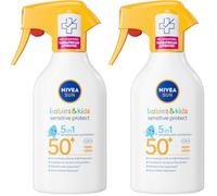 NIVEA SUN Babies & Kids Sensitive Protect Sun Cream Trigger Spray SPF50 270ml (Pack of 2)