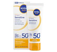 NIVEA SUN Breathable UV Face Sensitive SPF 50+ (40ml), Face Sunscreen For Sensitive Skin, Prevents Sun Allergies and Irritations, Fragrance-Free and Non-Comedogenic Formula