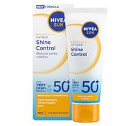 NIVEA SUN Breathable UV Face Shine Control SPF 50+ (40ml), 12H+ Oil Control Face Sunscreen, Lightweight and Non-Comedogenic Formula, Non-Greasy With Matt Effect