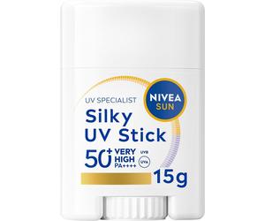 NIVEA SUN Breathable UV Specialist Silky UV Sun Stick SPF 50+ (15g), Lightweigh