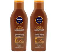 Nivea Sun Carotene SPF 6 Milk, 2 Pack (2 x 200 ml)