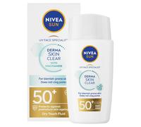 NIVEA SUN Derma Skin Clear SPF50+ (40ml), Face Sunscreen with Anti-Blemish Co...