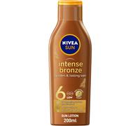 Nivea Sun Intense Bronze SPF 6 Tanning Lotion with Carotenne 200ml | UV Protection & Vitamin E | Body Moisturizer