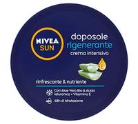 NIVEA Sun Intensive Regenerating After Sun Cream 300 ml, Body Cream After Sun with Organic Aloe Vera, Hyaluronic Acid and Vitamin E, Moisturising and Refreshing Body Cream