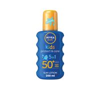 Nivea Sun Kids Protect and Care Coloured Sun Cream Lotion Spray 5in1 SPF
