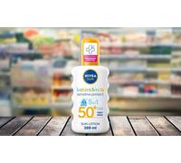 NIVEA SUN Kids Protect & Sensitive Spray (200ml) Sunscreen Spray with SPF 50+, Kids Suncream for Sensitive Skin, Immediately Protects Against Sun Expo