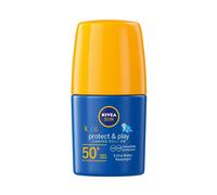 Nivea SUN Kids Protect & Care Caring Roll-On (50 ml) Sunscreen with SPF 50, Roll-On Kids Suncream for Delicate Skin, Immediately Protects Against Sun