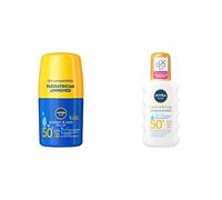 NIVEA SUN Kids Protect & Care Caring Roll-On & Sensitive Spray Sunscreen with SPF 50 & 50+, Kids Suncream for Sensitive Skin, Roll-On & Spray