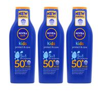 NIVEA Sun Kids Protect & Care SPF 50+ Lotion 200ml - Pack of 3