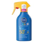 NIVEA SUN Kids Protect & Care SPF 50+ Trigger Spray (270ml) Water-Resistant Sunscreen Spray Sun Cream for Children Provides Instant and Effective