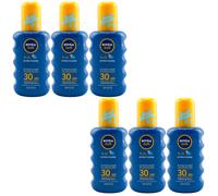Nivea Sun Kids Protect & Play 6 x 200ml Sun Spray SPF30 Waterproof for Children