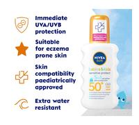 NIVEA SUN Kids Protect Sensitive Spray 200ml Sunscreen Spray with SPF
