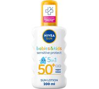 NIVEA SUN Kids Protect & Sensitive Spray (200ml) Sunscreen Spray with SPF 50+,