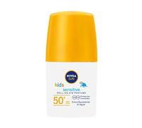 NIVEA Sun Babies & Kids Sensitive Protection Sun Roller 50+ (50 ml), Sun Cream Roll-On with SPF 50+, Extra Waterproof Sun Lotion as a Practical Roller for Children