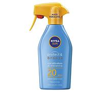 NIVEA SUN Maxi Sun Spray Protect & Bronze SPF 20 in 300 ml Bottle, Tanning and Moisturising Spray, Sun Cream for Gold, Intense and Even Tan