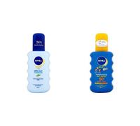 Nivea Sun Moisturising After Sun Spray with Aloe Vera and Nivea Sun Kid's Moisturising Sun Spray SPF 50+ - 200 ml Duo Set