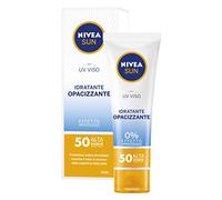 NIVEA SUN Moisturising UV Face Cream, FP50 in 50 ml Tube, Moisturising Cream with Matte Effect, Sun Cream Protection Against UVA and UVB Rays