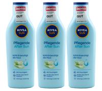 Nivea Sun Nourishing AFTER SUN Lotion 3 x 250ml Cools & Soothes 48H Moisture