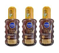 Nivea Sun Nourishing Oil Spray SPF 6 Pack of 3 x 200 ml