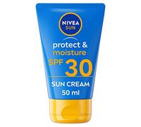 NIVEA SUN Protect and Moisture SPF 30 To Go Lotion (50ml), Water-Resistant Sunscreen, Pocket-Sized Sun Cream Providing Instant and Effective UVA + UVB Protection