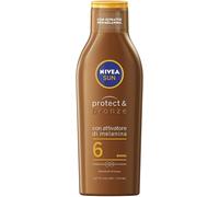 NIVEA SUN Protect & Bronze FP6 Sun Cream 200 ml Bottle, Tanning and Moisturisin