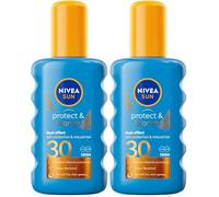 NIVEA SUN Protect & Bronze Sun Spray (200 ml), Bronzing Tanning Lotion Spray with SPF30, Advanced Suncream Protection, Natural Pro-Melanin Extract (Packing May Vary) (Pack of 2)
