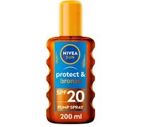 NIVEA SUN Protect & Bronze Sun Spray Oil (200 ml), Bronzing Tanning Oil Spray w
