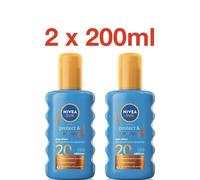 Nivea SUN Protect & Bronze Sun Spray SPF20 Tan Activating 2 x 200ml - NEW
