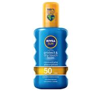 NIVEA SUN Protect & Dry Touch Invisible Body Lotion 200 ml/6.76 oz Lightweight Transparent Formula Fast Absorbing Non-Greasy Easy Application Daily Skin Care Spray for Outdoor Use, Pack of 1