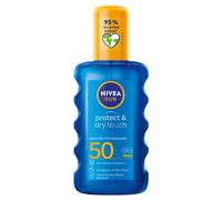 NIVEA SUN Protect & Dry Touch Invisible Sun Spray SPF 50, Water-Resistant, UVA/UVB, No White Marks, 200ml.
