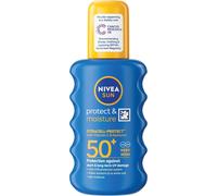 NIVEA SUN Protect & Moisture Sun Spray SPF 50+ (200ml), Moisturising Suncream S