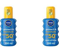 NIVEA SUN Protect & Moisture Sun Spray SPF 50+ (200ml), Moisturising Suncream S