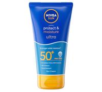 NIVEA SUN Protect & Moisture Ultra Sun Cream Lotion SPF 50+ (150ml), Water-Resistant Sunscreen, Sun Cream Provides Instant UVA/UVB Protection and Moisturises Skin for 48h