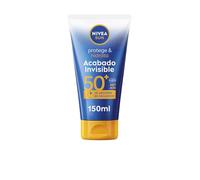 NIVEA SUN Protect & Moisturizes, Invisible Finish, SPF 50+ (150 ml), Light Texture, Moisturising Protection with Hyaluronic Acid, Waterproof Protection Cream