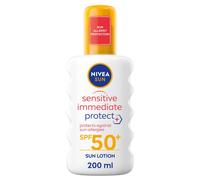 NIVEA SUN Sensitive Allergy Immediate Protect Spray SPF 50+ (200ml), Sun Crea...