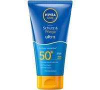 NIVEA SUN Sun Cream with SPF 50+, 3x Waterproof Instant Sun Protection from UVA/UVB Rays, 48 Hours Moisture with Vitamin E, Protection & Care Ultra Lotion (150 ml)